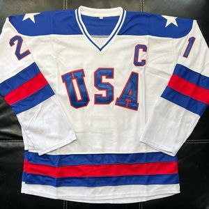 1980 Team USA Mile Eruzione Hockey Jersey Size XL/54